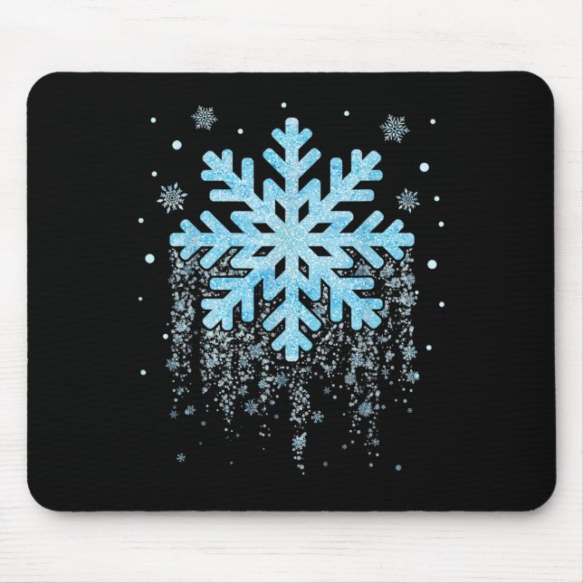 Snowflake Costume Winter Christmas Matching Mens W Mousepad (Vorne)