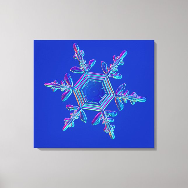 Snowflake Crystal 4 Leinwanddruck (Vorderseite)