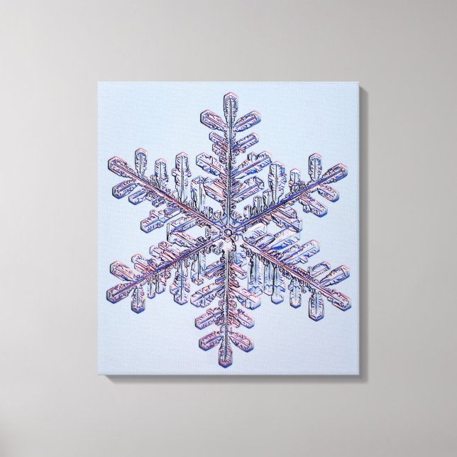 Snowflake Crystal Leinwanddruck (Vorderseite)