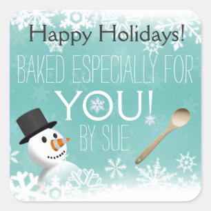 Snowflake Custom Baking Stickers