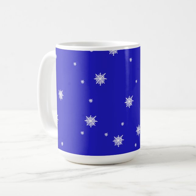 Snowflake Dance Pattern Kaffeetasse (Vorderseite Links)