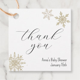 Snowflake Danke Geschenkanhänger