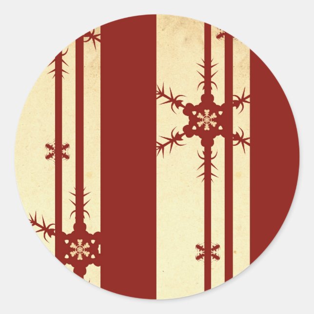 Snowflake Design Sticker (Vorderseite)