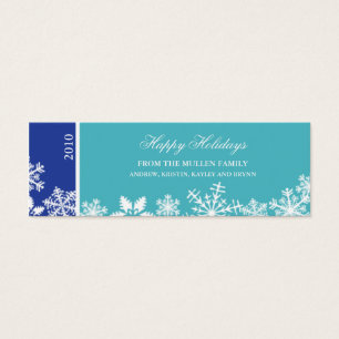 Snowflake Edge Holiday-Geschenk-Tag