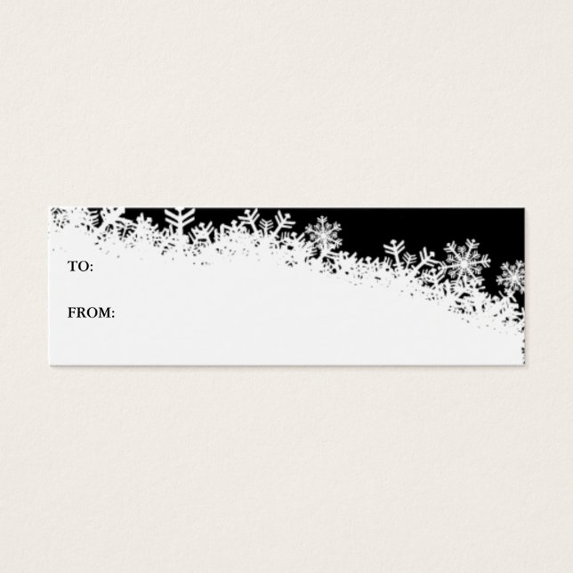 Snowflake Edge Holiday-Geschenkkarte (Vorderseite)