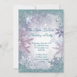 Snowflake Feiertage Einladungen