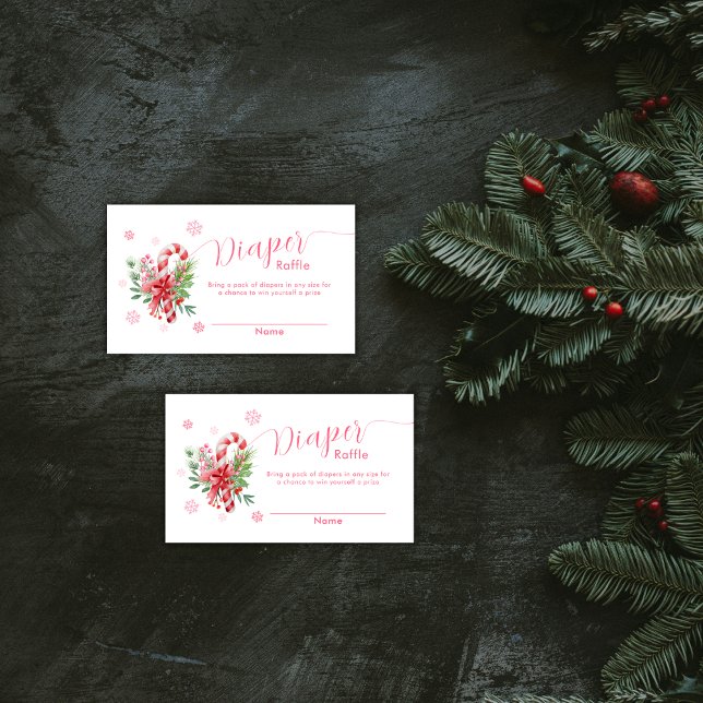 Snowflake Festive Candy Books For Baby Shower  Begleitkarte (Snowflake Festive Candy Books For Baby Shower Enclosure Card)