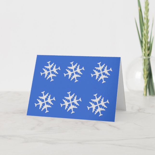 Snowflake Flugzeug Karte (Vorderseite)