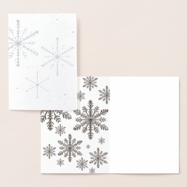 Snowflake Foil Card Folienkarte (Anzeige)