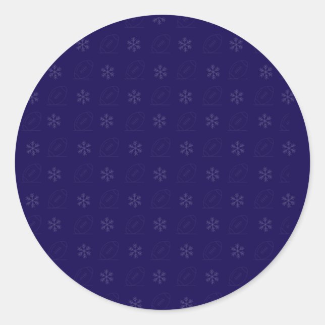 Snowflake Football Sticker (Vorderseite)
