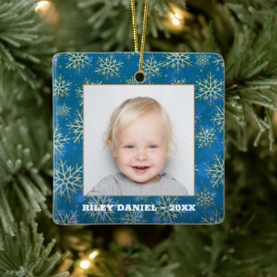 Snowflake-Foto Keramikornament