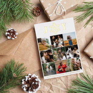 Snowflake Freude 9 Fotos Frohe Feiertage Gold