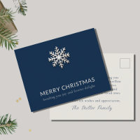 Snowflake Frohe Weihnachts-Postkarte