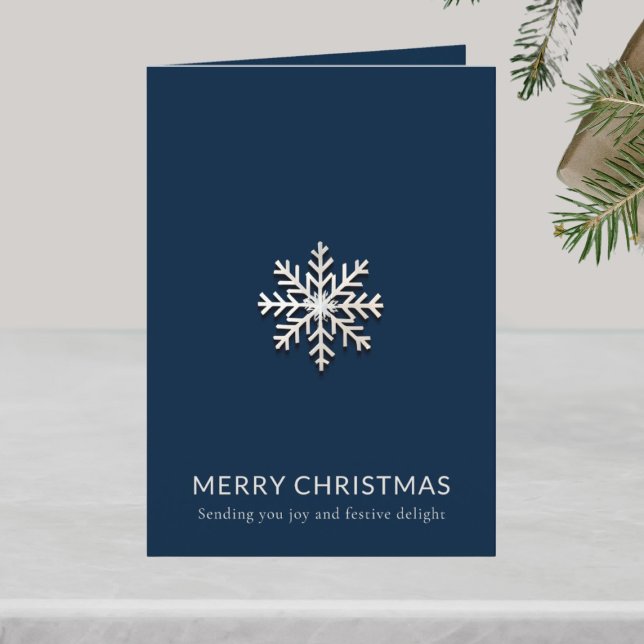 Snowflake Frohe Weihnachtskarte Karte (Von Creator hochgeladen)