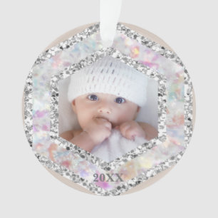 *~* Snowflake Glitzer Weihnachtsjubiläum Girl AP44 Ornament