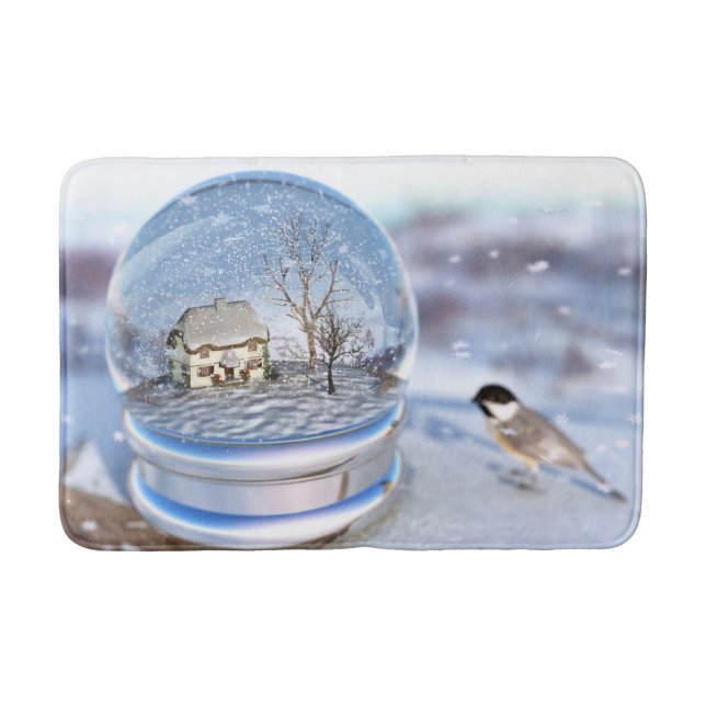 Snowflake Globe Bath Mat Badematte (Vorderseite)