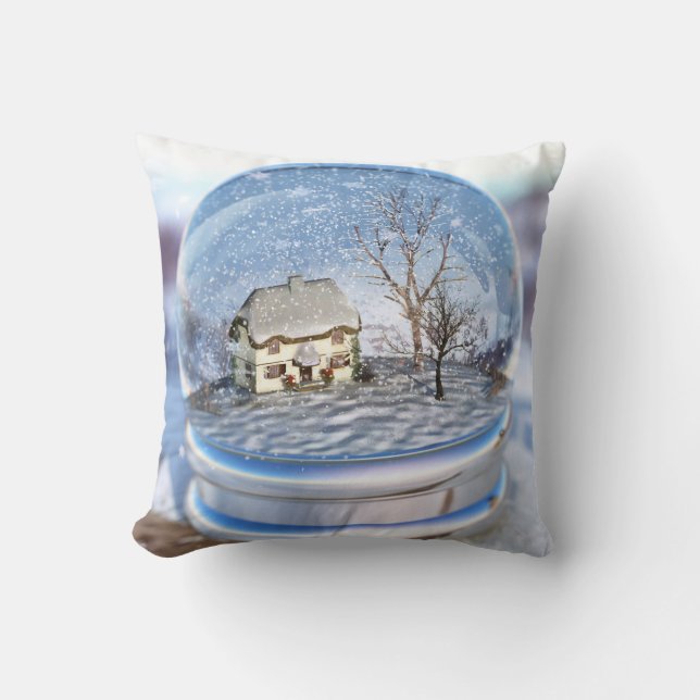Snowflake Globe Pillow Kissen (Vorderseite)