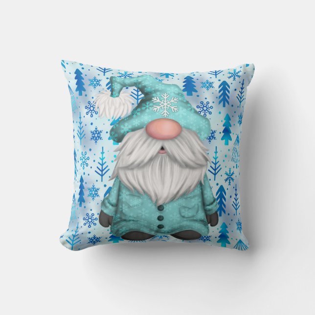Snowflake Gnome Kissen (Vorderseite)