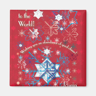 Snowflake Greetings I Magnet