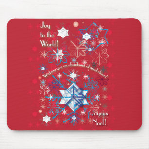 Snowflake Greetings I Mousepad