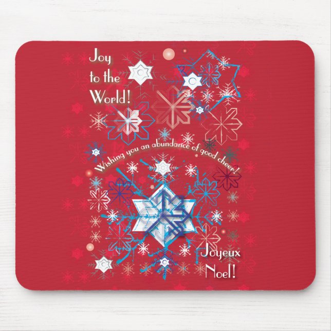 Snowflake Greetings I Mousepad (Vorne)