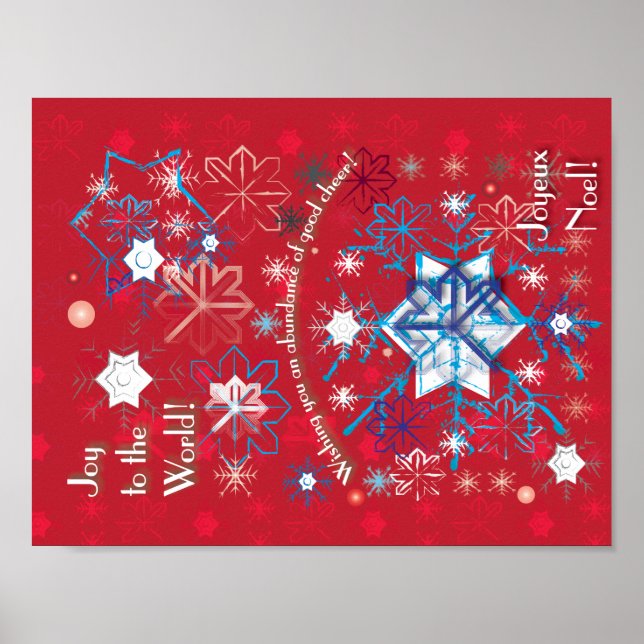 Snowflake Greetings I Poster (Vorne)