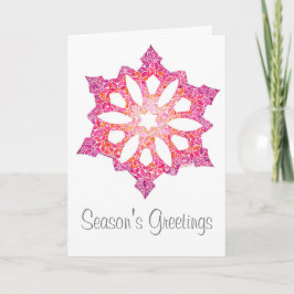 Snowflake Grußkarte Karte