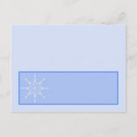 Snowflake Hochzeit Schriftliche Platzkarte