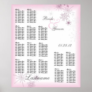 Snowflake Hochzeitskarte Eis Berry Poster
