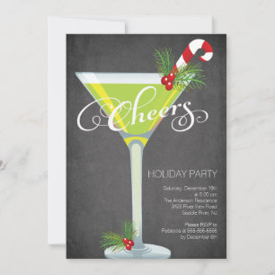 Snowflake Holiday Cocktail Party Einladung