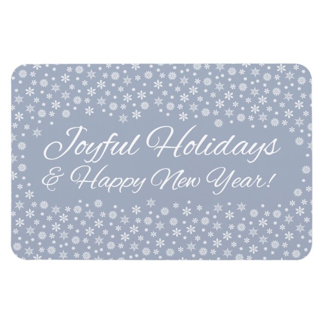 Snowflake Holidays Magnet (Horizontal)