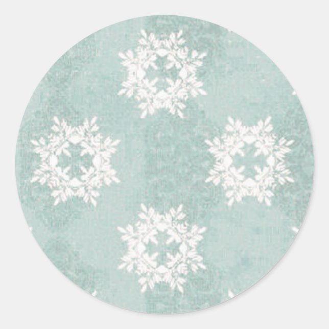 Snowflake Ice Blue Sticker (Vorderseite)
