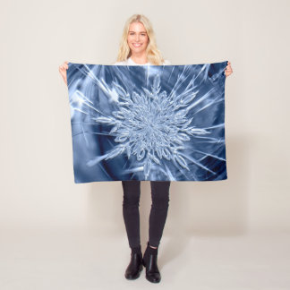 Snowflake Ice Fleecedecke