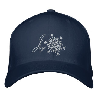 Snowflake Joy Bestickte Kappe