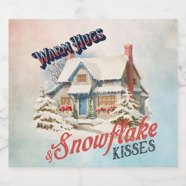 SnowFlake Kisses Label-Set (Einzelnes Label)