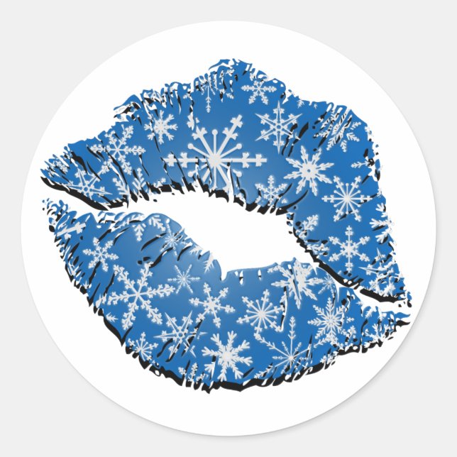 Snowflake Kisses Stickers (Vorderseite)