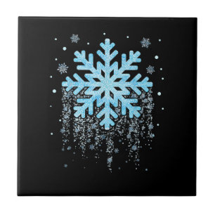 Snowflake Kostüm Winter Weihnachten Matching Mens Fliese