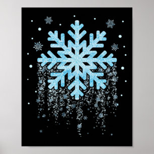 Snowflake Kostüm Winter Weihnachten Matching Mens  Poster