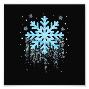 Snowflake Kostüm Winterweihnachtsmatte Fotodruck