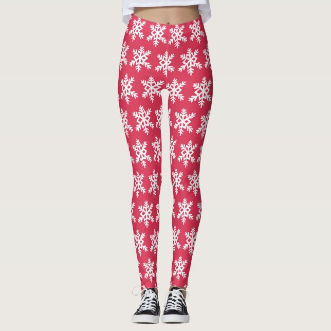Snowflake Leggings Red (Vorderseite)