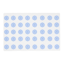 Snowflake Light Blue Winter Pattern