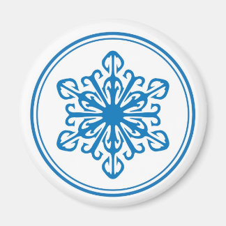 Snowflake Magnet - Blau