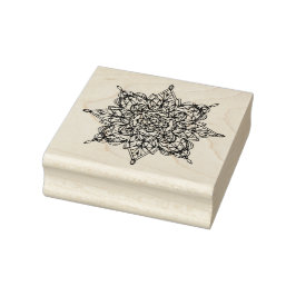 Snowflake Mandala Gummistempel