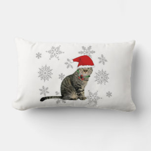 Snowflake Meow Christmas Kissen, 2 Seiten Lendenkissen