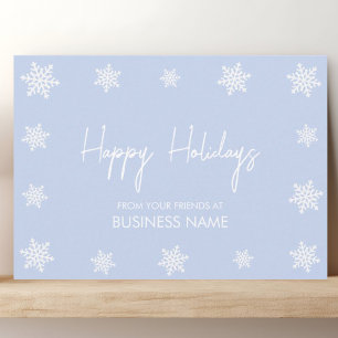 Snowflake Modern Corporate Holiday Card Einladung