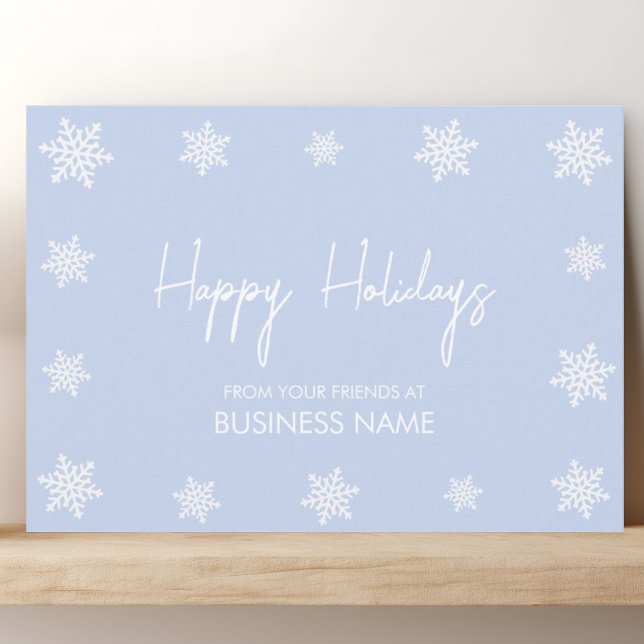 Snowflake Modern Corporate Holiday Card Einladung (Von Creator hochgeladen)