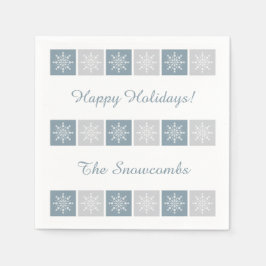 Snowflake Muster individuelle Papierservietten