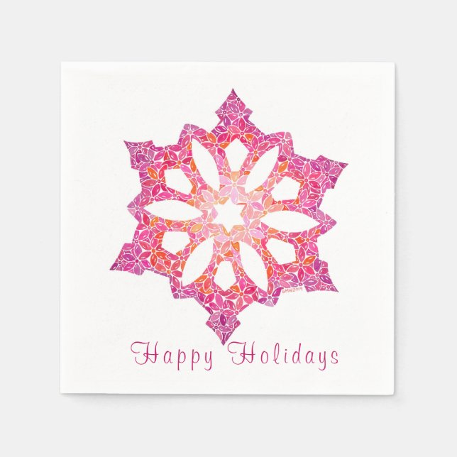 Snowflake Napkins Serviette (Vorderseite)