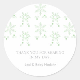Snowflake | Neutraler Baby Duwer Fevor Sticker