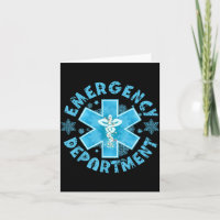 Snowflake Notaufnahme Winter Er Ed Krankenschweste